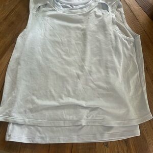 Athleta Girl light blue Tank Top layered - size M 8/10